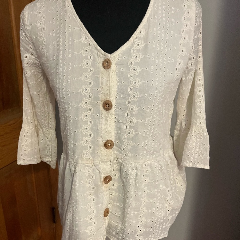 Matilda Jane Have A Good Day‎ Blouse Size S